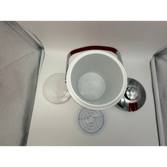 Zojirushi Small Red Stainless Steel Vacuum Insulated Ice Pail w/ Tongs Drinkware - Picture 8 of 12